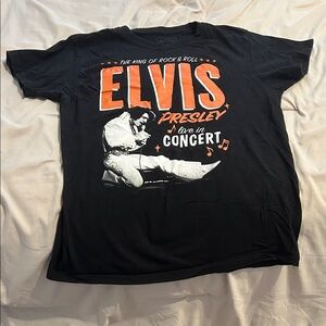 Elvis Presley Live in Concert Black T-Shirt